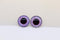 Glass Cabochon Iris Puppet Eyes - ORCHID